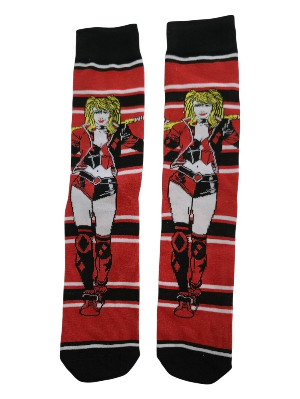 DC Comics Harley Quinn Crew Socks One Size Adult NWOT